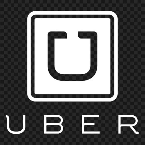 Uber Taxi White Logo HD PNG | Citypng