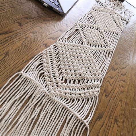 Macrame Table Runner - Etsy