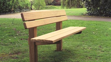 The Staxton wooden bench - YouTube