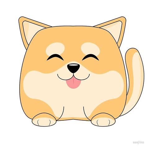 Cute happy dog illustration Digital art vector illustration | Dog ...