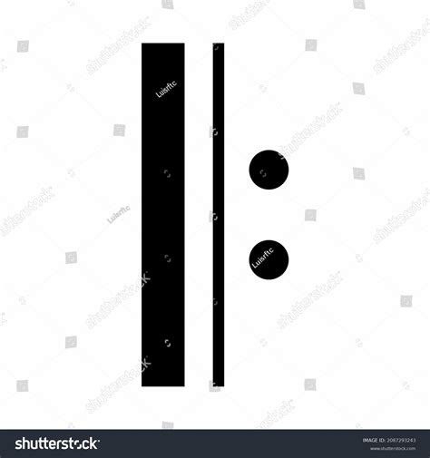 Repeat Musical Symbol Isolated On White Stock Illustration 2087293243 ...