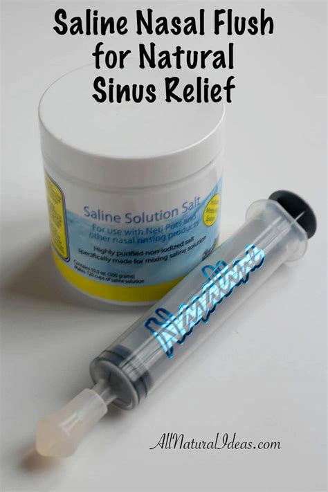 Saline Nasal Flush Benefits | All Natural Ideas