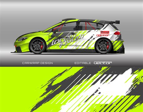 Car wrap design modern racing background design for vehicle wrap ...