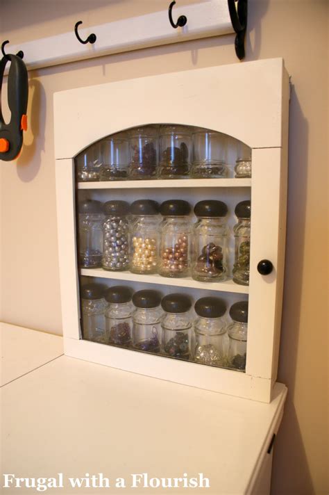 Frugal with a Flourish: Spice Rack to Bead Storage Makeover