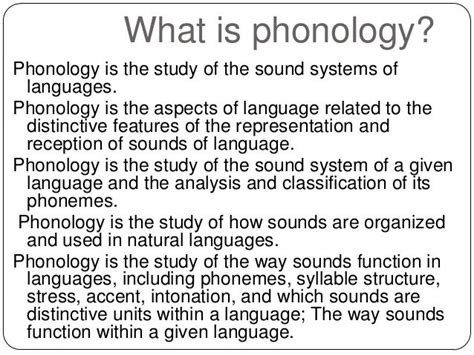 Phonology Introduction