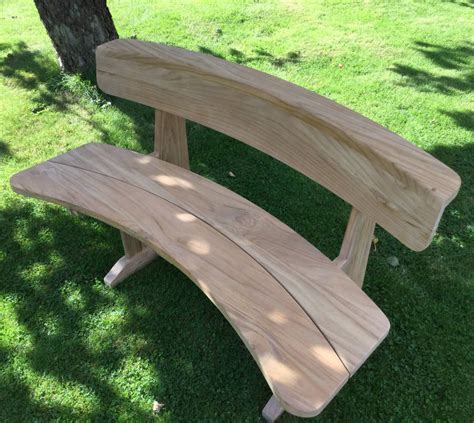 teak curved garden bench by blackdown lifestyle | notonthehighstreet.com