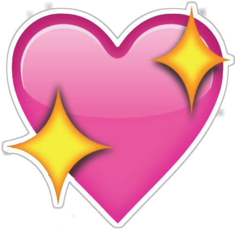 Pink Emoji Heart Png