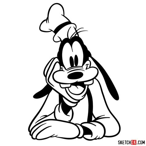 Draw Goofy in 17 steps | Cartoon coloring pages, Disney coloring pages ...