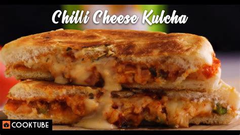 Chilli Cheese Kulcha Recipe | Veg Kulcha With Cheese Recipe - YouTube