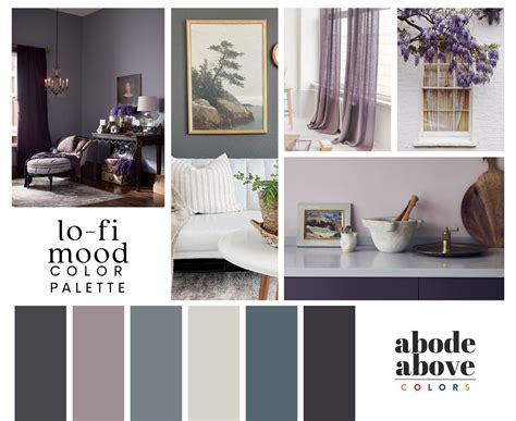 Lo-fi Mood Interior Design Color Palette With Hex Codes - Etsy