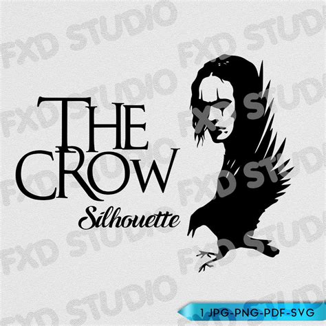 The Crow Silhouette Clip Art Image The Crow Clip Art Image | Etsy