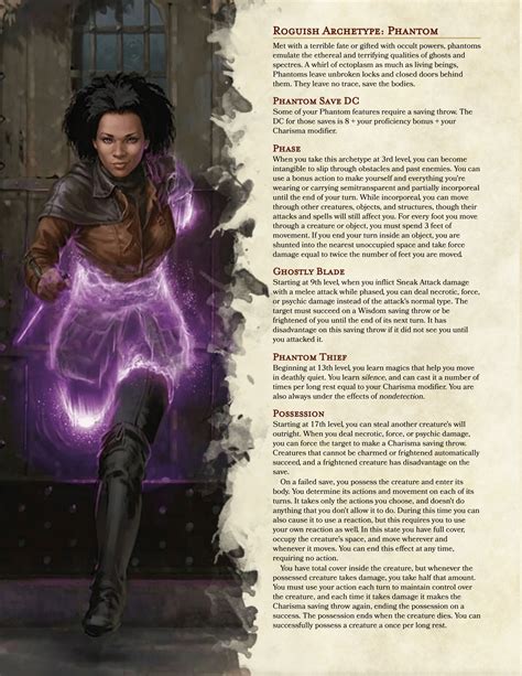 Phantom Rogue and Banshee Ranger | Dungeons and dragons classes ...