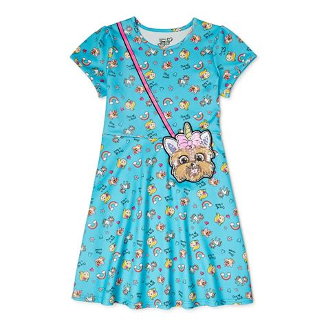 JoJo Siwa - Jojo Siwa Girls Knit Dress with Removable Purse, Sizes 4-18 ...