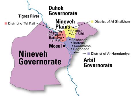 Ancient Nineveh Map