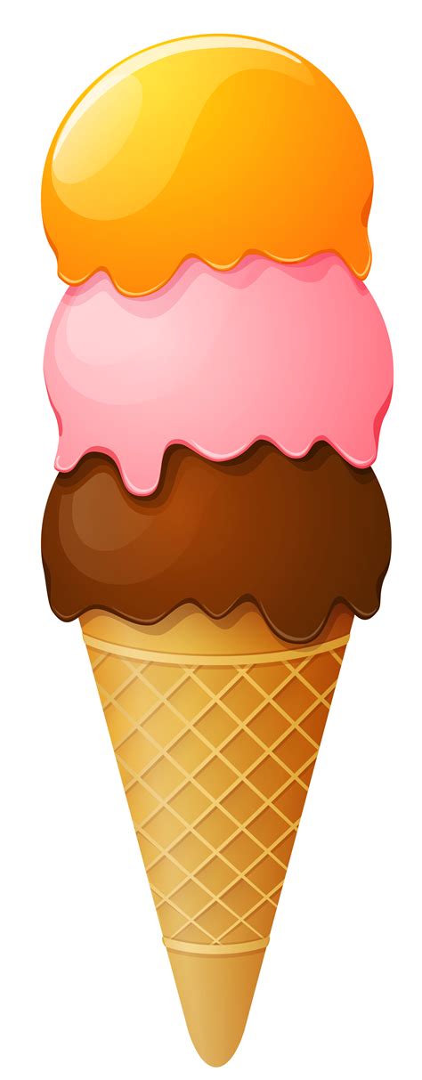 Transparent Ice Cream Cone PNG Clipart Picture | Ice cream clipart, Ice ...