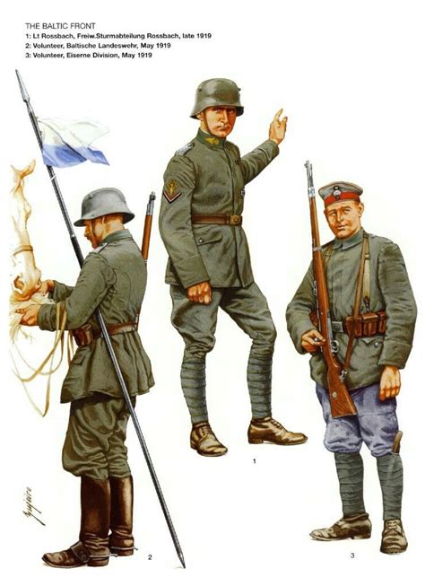 The uniforms of the Baltic German Freikorps World War One, First World ...