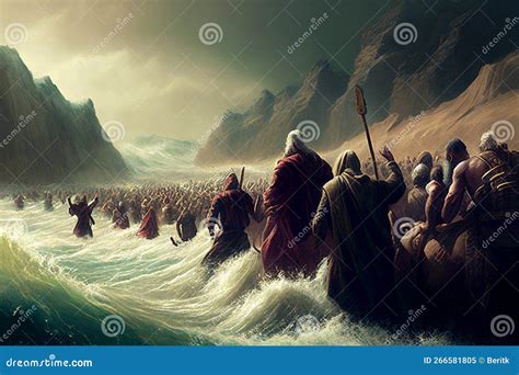 Moses Crossing The Red Sea Cartoon