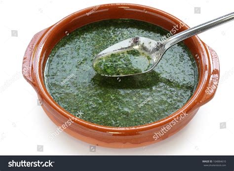 Molokhia Soup Egyptian Cuisine Stock Photo (Edit Now) 104884610