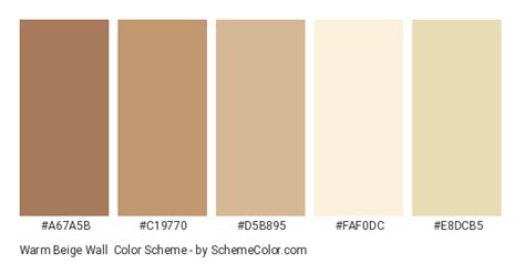 Warm Beige Wall Color Scheme » Cream » SchemeColor.com