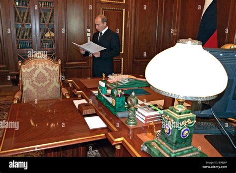 Russia s President Vladimir Putin in his Kremlin office Stock Photo - Alamy