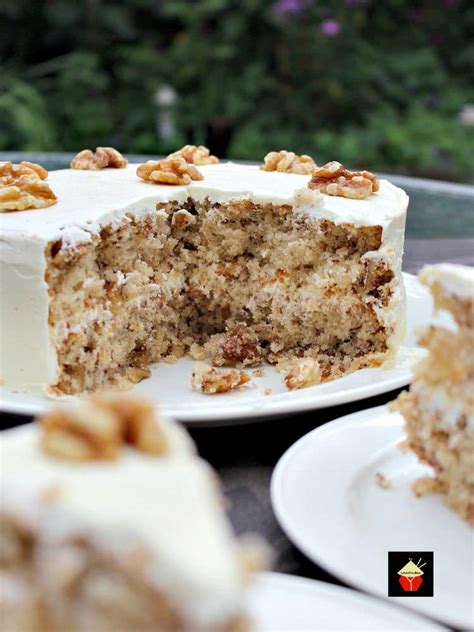 Walnut Cake is a delicious easy recipe. The cake is so soft and fluffy ...