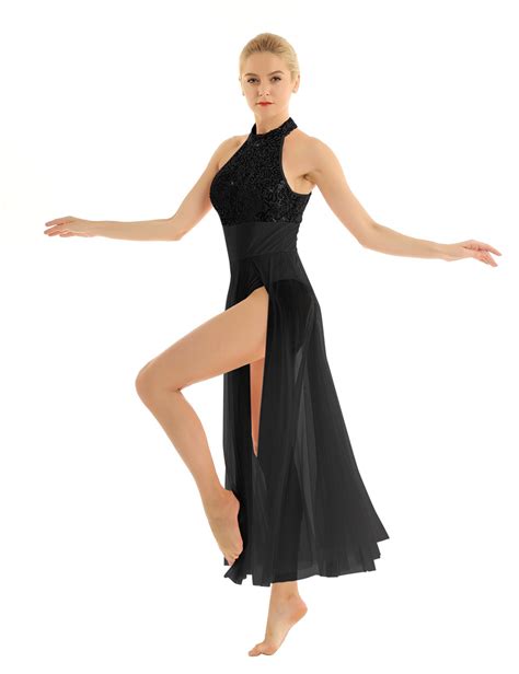 Black Contemporary Dance Costume | Twirling Ballerinas