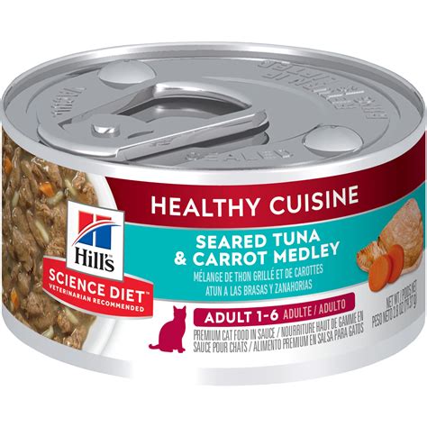 Hill's Science Diet Adult Healthy Cuisine Canned Cat Food, Seared Tuna ...