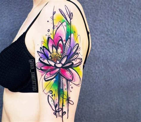 Flower tattoo by Kiwi Tattoo | Post 22073