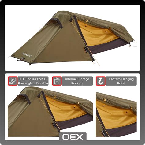 OEX Compact and Lightweight Phoxx 1 II Tent for 1 Person, Camping ...