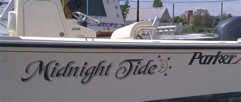 Vinyl Boat Lettering & Graphics | Custom Boat Decal Names | Long Island