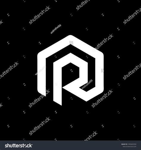 R Monogram Logo Design Modern Creative Stock Vector (Royalty Free ...