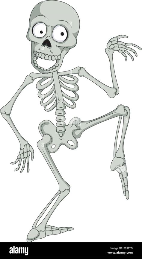 Cartoon funny skeleton dancing Stock Vector Image & Art - Alamy