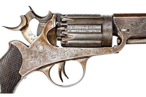 Extremely Scarce Factory Engraved Walch 12-Shot Navy Revolver