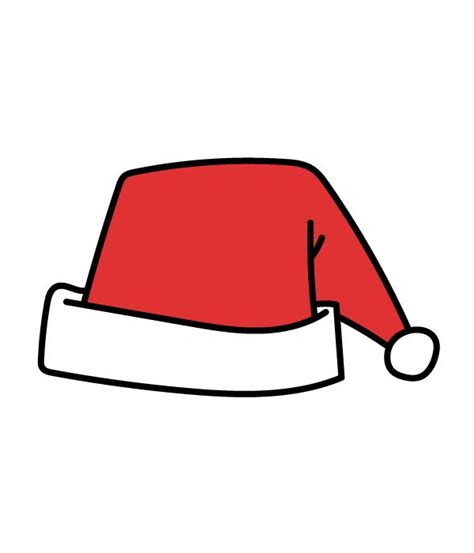 How to Draw a Santa Hat | How to draw santa, Christmas drawing, Santa hat