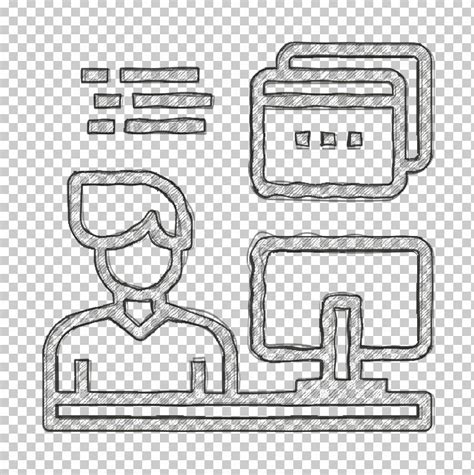 Worker Icon Programmer Icon Web Design And Optimization Icon PNG ...