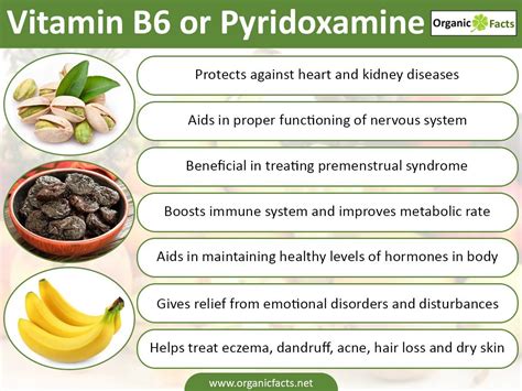 The health benefits of Vitamin B6 or Pyridoxamine include coenzyme ...