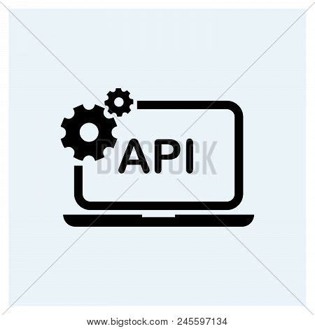 Api Icon Vector Icon Vector & Photo (Free Trial) | Bigstock