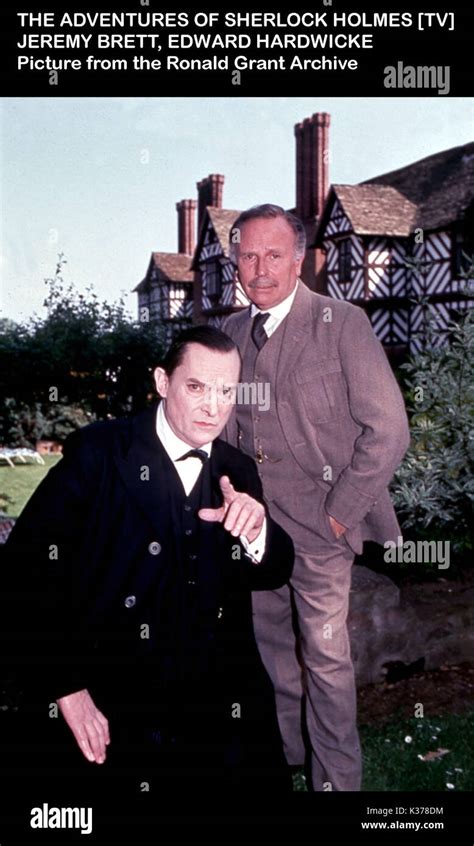 THE ADVENTURES OF SHERLOCK HOLMES JEREMY BRETT, EDWARD HARDWICKE Stock ...