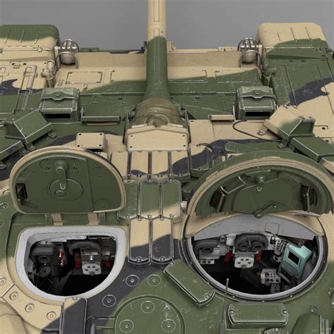 modelo 3d T90 Russian Tank - with turret interior - TurboSquid 1590663