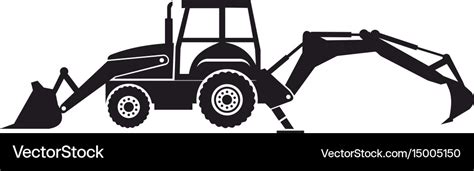 Backhoe Royalty Free Vector Image - VectorStock