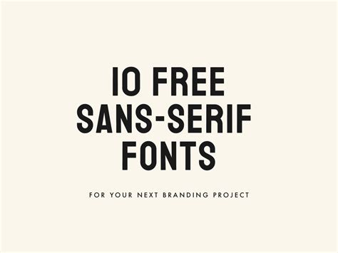 10 FREE Sans-Serif Fonts by Cristie Stevens on Dribbble