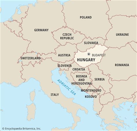 Map Of Hungary In Europe - Vikki Jerrilee