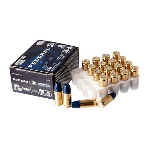 FEDERAL SYNTECH DEFENSE 9MM LUGER AMMO | Brownells