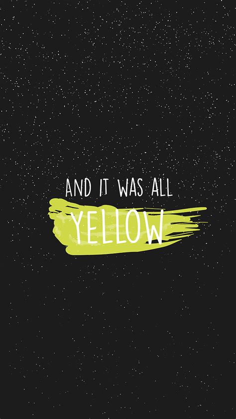 Coldplay Yellow Wallpaper