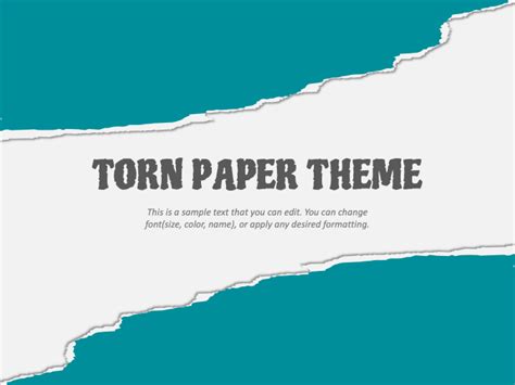 Free Torn Paper Creative Presentation Theme for PowerPoint and Google ...