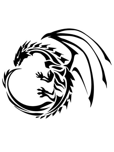 Dragon Stencils - Free Printable