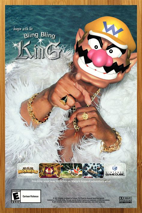 2003 Wario World Nintendo Gamecube Print Ad/Poster Authentic Official ...