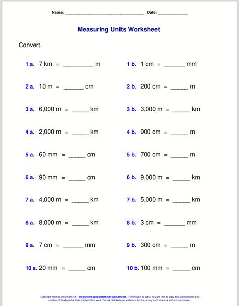 Unit Conversion Exercises