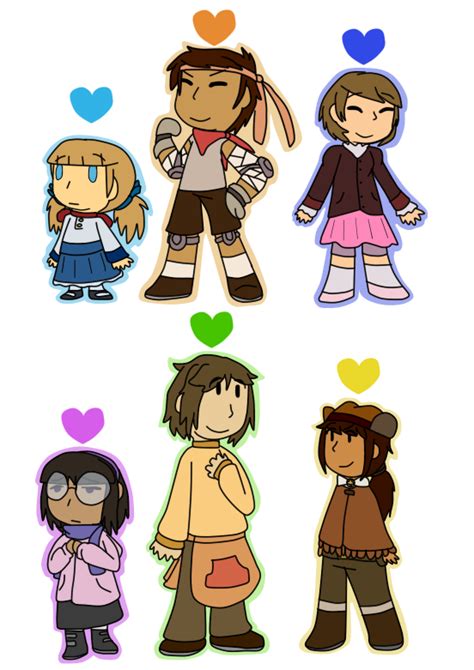 [Undertale] the 6 human souls masterpost by poi-rozen on DeviantArt