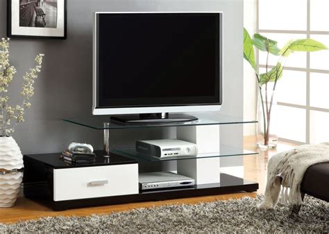 50 Inspirations White Glass TV Stands | Tv Stand Ideas